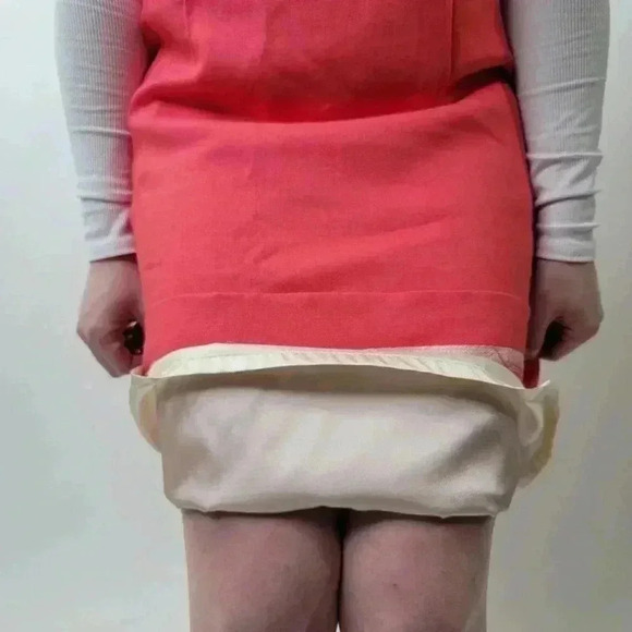 Vintage 1960s Mod Salmon Pink Pencil Skirt - 8 - Picture 8 of 10
